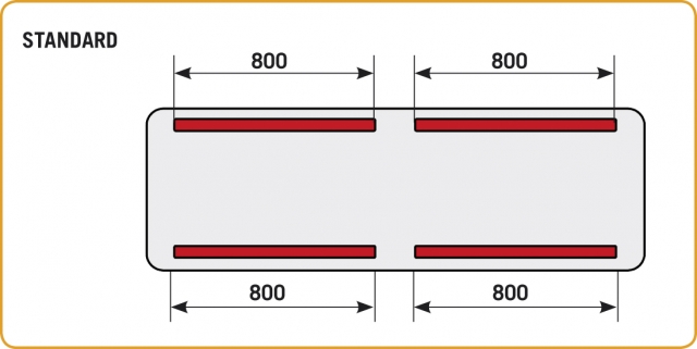 Disposizione barre saldanti | Sealing bars position
